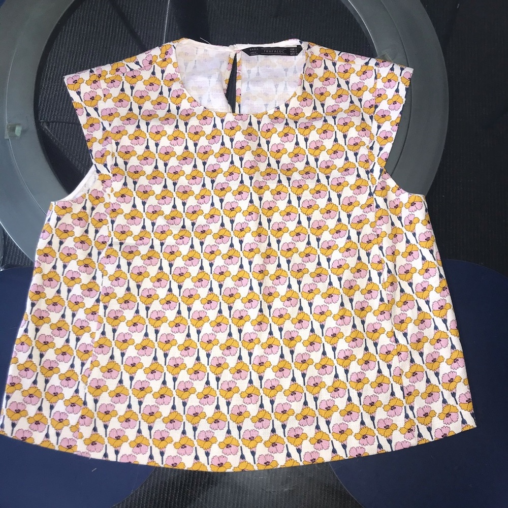Zara Funky Flower Blouse